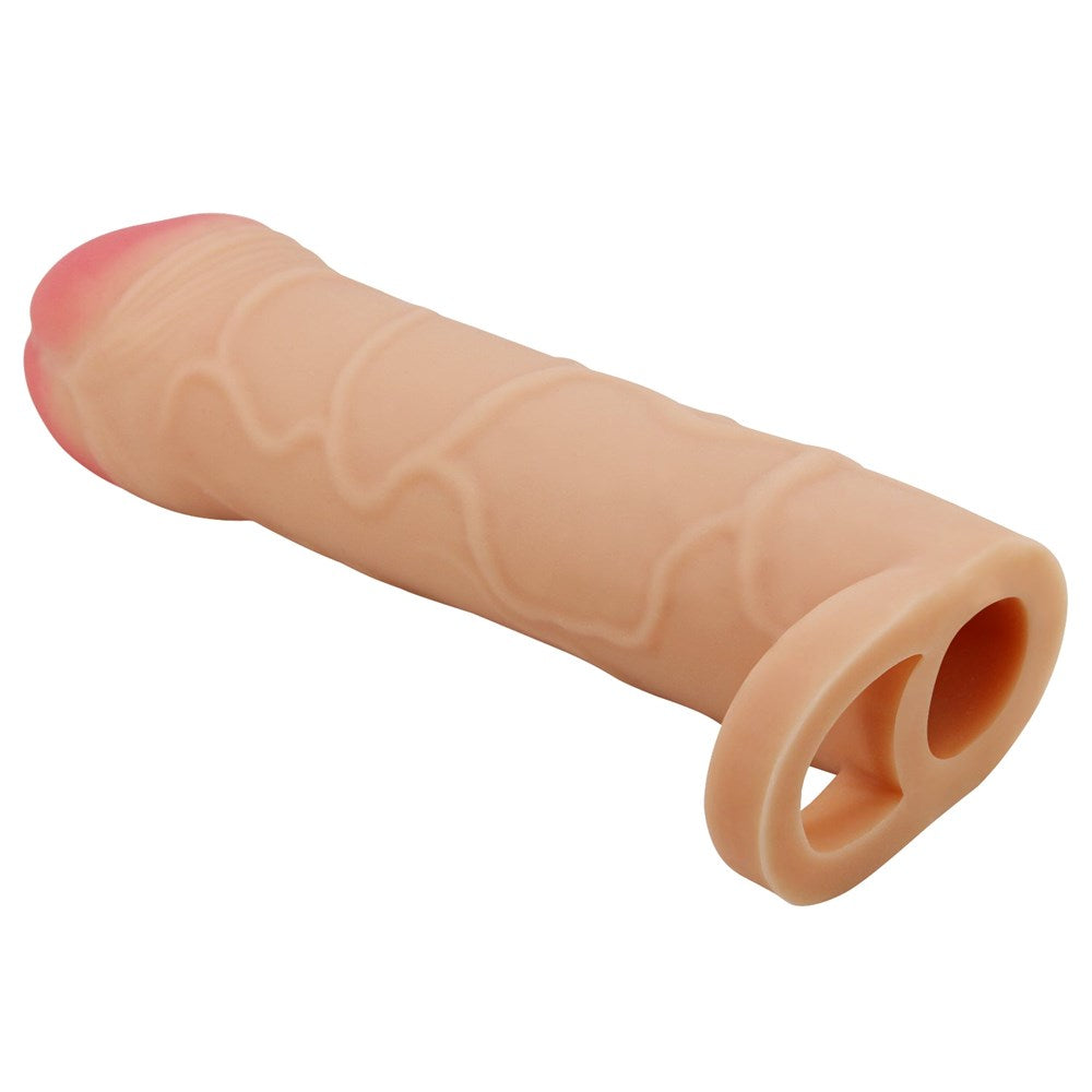 Baile Pretty Love Bunion 6.5 Inch Cock Extender Sleeve with Texture Tech - - Penis Sleeves and Extenders