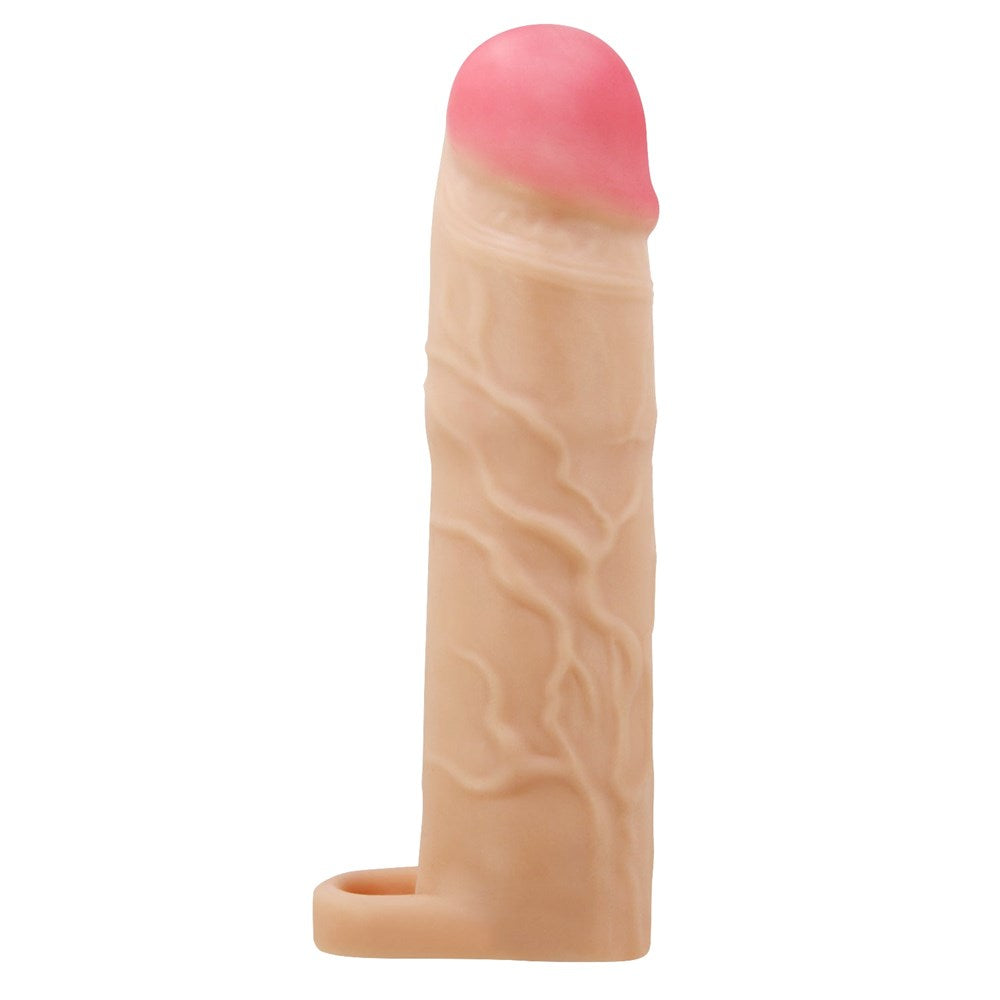 Baile Pretty Love Gerd 7.7 Inch Male Penis Sleeve with Testicle Strap - - Penis Sleeves and Extenders