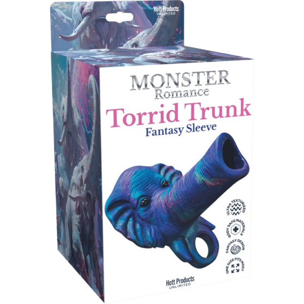 Monster Romance Torrid Trunk Fantasy Penis Sleeve with Ultra Textured Bumps - - Penis Sleeves and Extenders