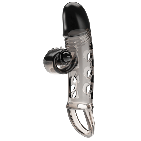 Baile Pretty Love Lonzo Mind Blowing Miracles Penis Sleeve with Vibrating Tip - - Penis Sleeves and Extenders