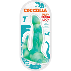 Hott Products Cockzilla Dinosaur shaped Dildo Blue - - Realistic Dildos