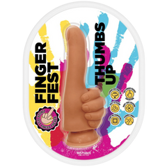 Hott Products Thumbs Up Finger Shaped Dildo Tan - - Realistic Dildos