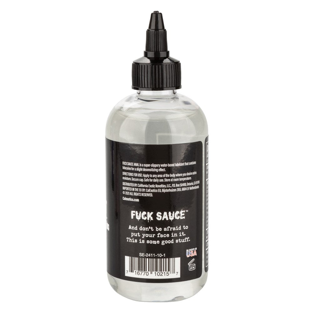 Fuck Sauce Anal Numbing Water Based Lubricant 236.6 ml - - Anal Lubes