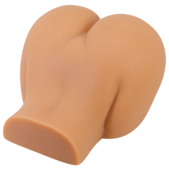 Crazy Bull Kylie Vibrating Double Entry Masturbator Tan - - Masturbators and Strokers