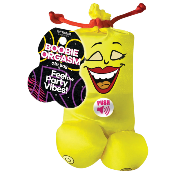 Hott Products Boobie Orgasm Talking Audible Party Gift Bag - - Party Gifts and Novelties
