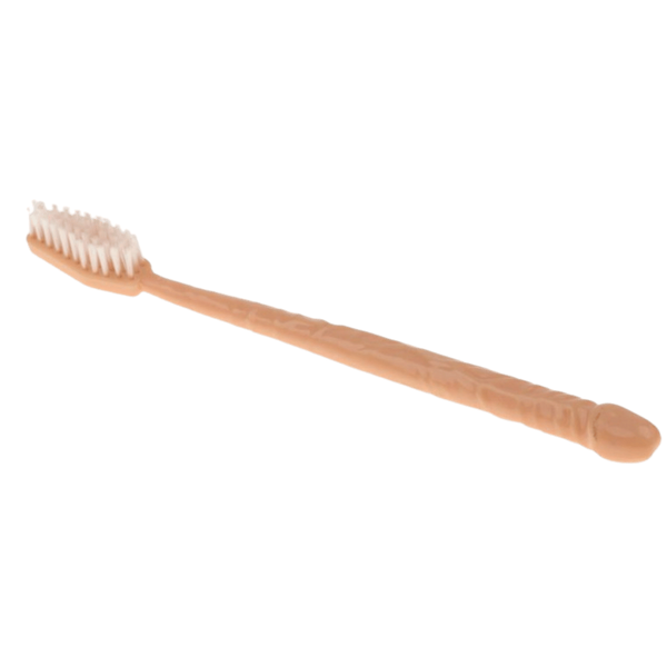Hott Products Toothbrush With Pecker Shaped Handle - - Party Gifts and Novelties