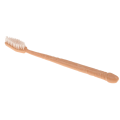 Hott Products Toothbrush With Pecker Shaped Handle - - Party Gifts and Novelties