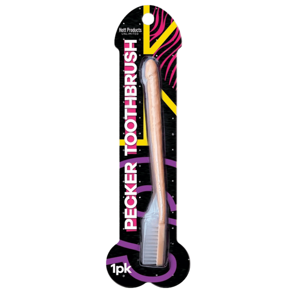 Hott Products Toothbrush With Pecker Shaped Handle - - Party Gifts and Novelties