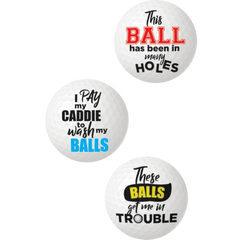 Hott Products Balls Deep Novelty Golf Balls - - Party Gifts and Novelties