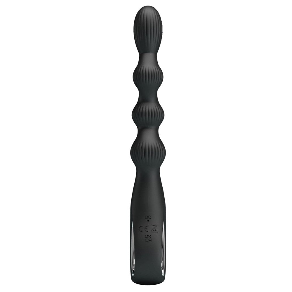 Pretty Love Federer Rechargeable Anal Vibrator Black - - Anal Vibrators