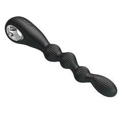 Pretty Love Federer Rechargeable Anal Vibrator Black - - Anal Vibrators
