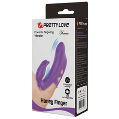 Pretty Love Yenna Rechargeable Honey Finger Vibrator Purple - - Finger and Tongue Vibrators