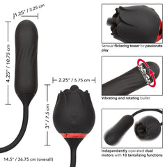 California Exotics Elite Lover Clitoral Vibrator Black - - Clit Ticklers and Pulsators