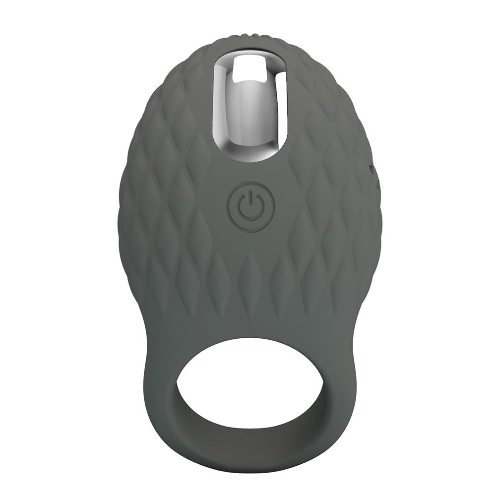 Pretty Love Master Ring Helious Vibrating Cock Ring Grey - - Vibrating Cock Rings