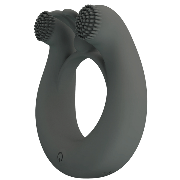 Pretty Love Master Ring Dahlia Vibrating Dick Ring Grey - - Vibrating Cock Rings