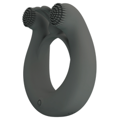 Pretty Love Master Ring Dahlia Vibrating Dick Ring Grey - - Vibrating Cock Rings