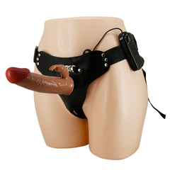Pretty Love Marion Vibrating Strap-On Harness with Dildo Tan - - Strap On Sextoys