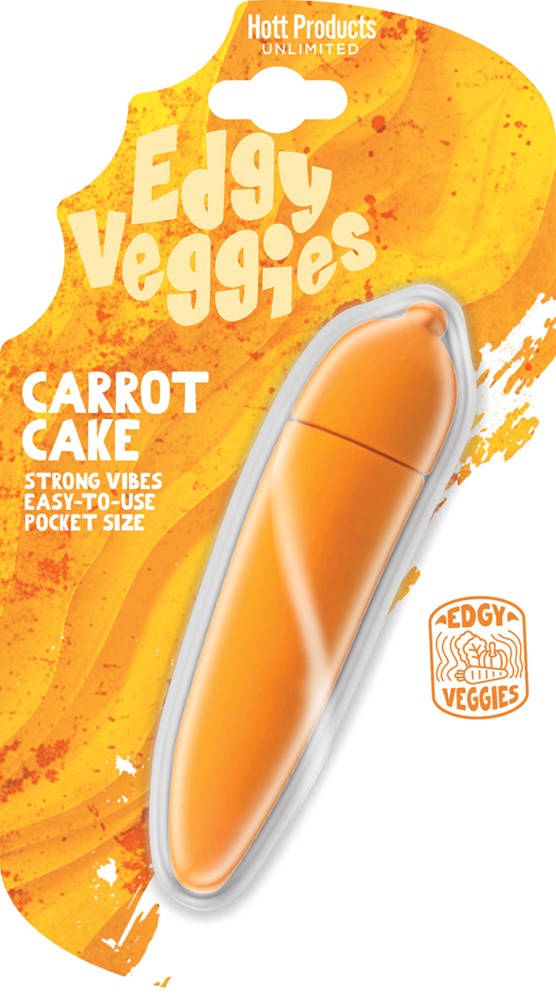 Hott Products Edgy Veggies Carrot Shaped Bullet Vibrator - - Bullet Vibrators