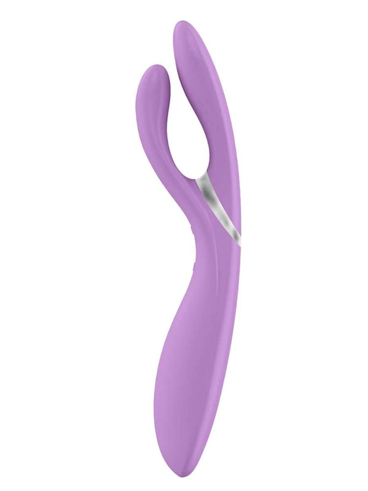 Xgen Products OVO E6 Rechargeable Flexible Rabbit Vibrator Rose - - Rabbit Vibrators