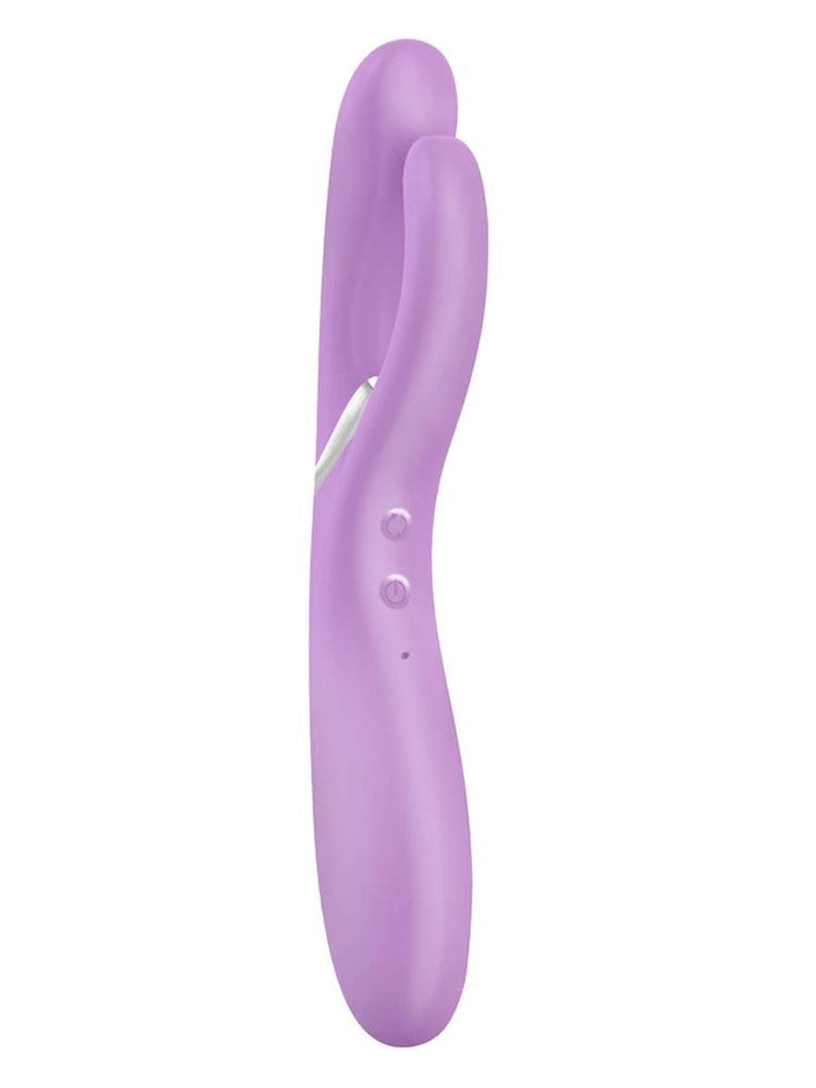 Xgen Products OVO E6 Rechargeable Flexible Rabbit Vibrator Rose - - Rabbit Vibrators