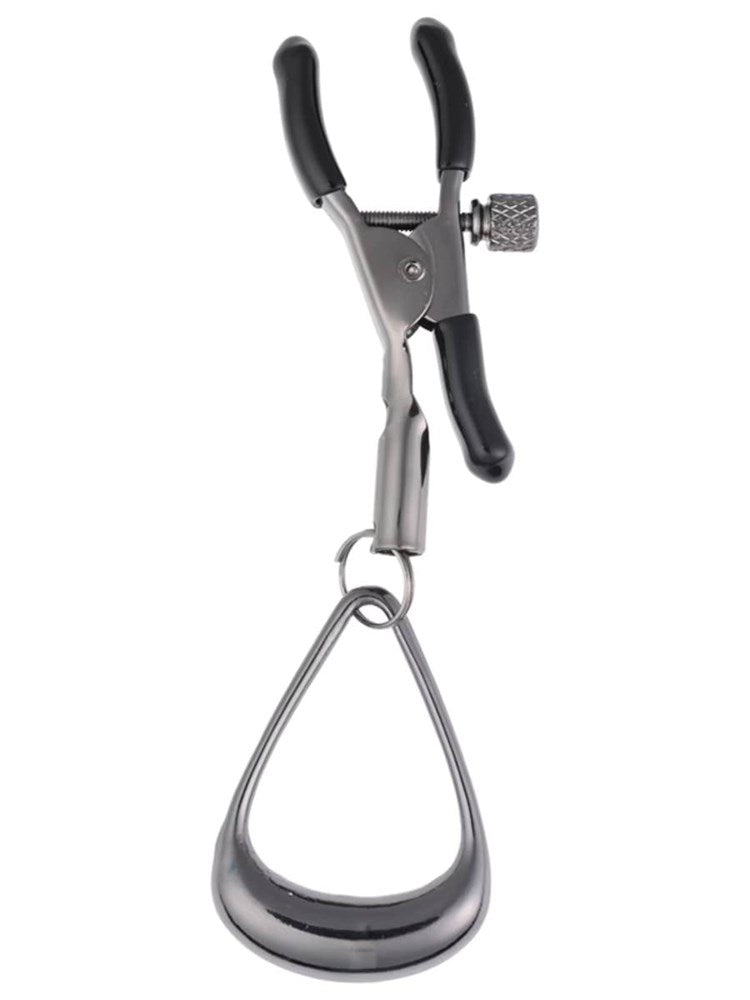 Sportsheets Velvet Noir Tuggable Nipple Clamps with Adjustable Loops - - Nipple and Clit Clamps