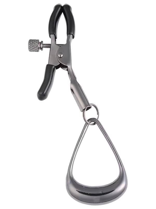 Sportsheets Velvet Noir Tuggable Nipple Clamps with Adjustable Loops - - Nipple and Clit Clamps