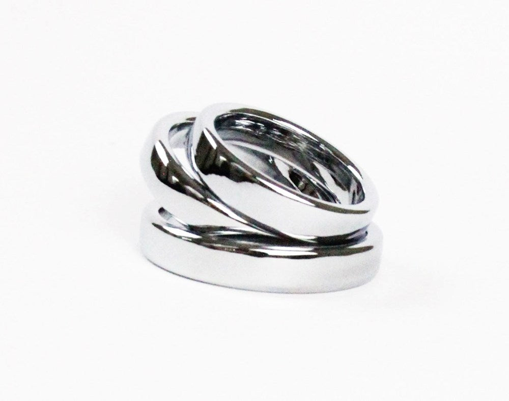 Love In Leather Premium Stainless Steel Fat Boy Ring - - Steel Cock Rings