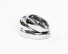 Love In Leather Premium Stainless Steel Fat Boy Ring - - Steel Cock Rings