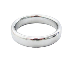 Love In Leather Premium Stainless Steel Fat Boy Ring - 40mm - Steel Cock Rings