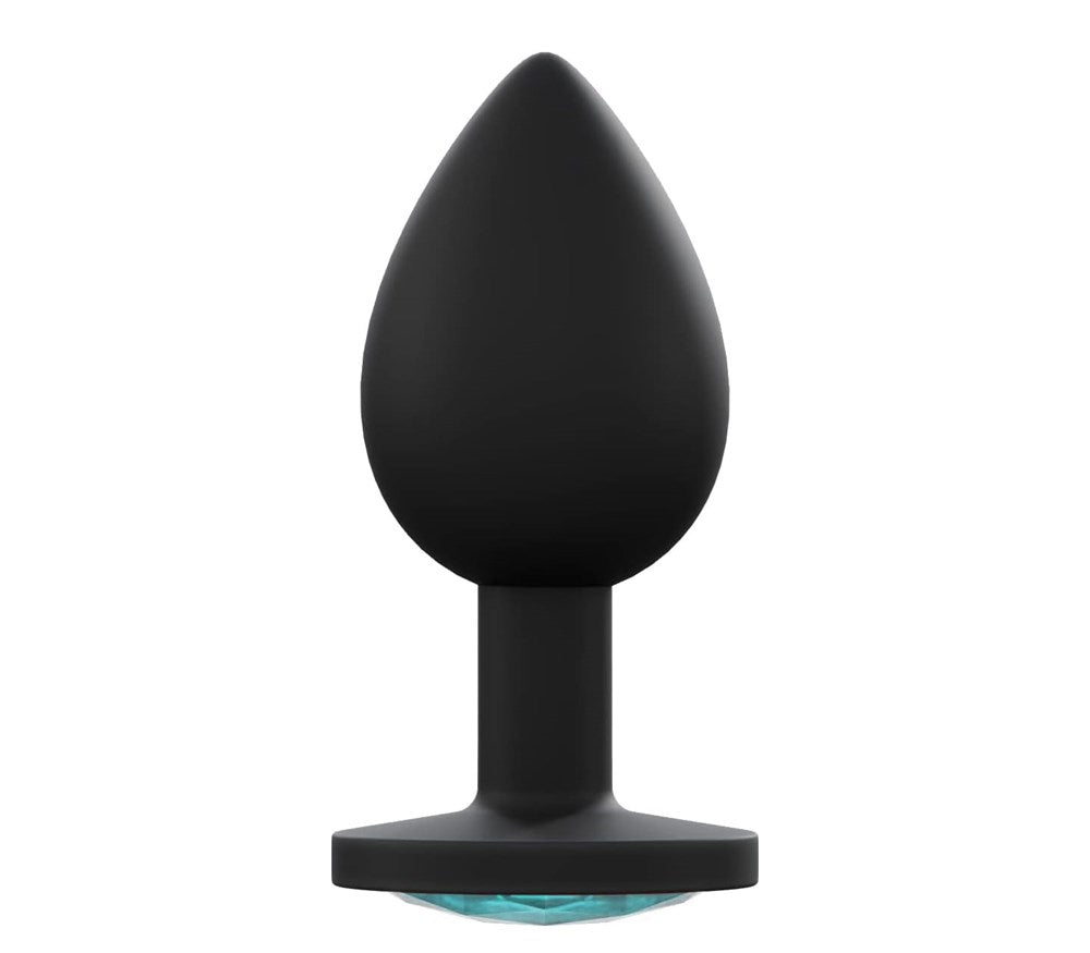 Love In Leather Premium Silicone Anal Plug Black - Small - Butt Plugs