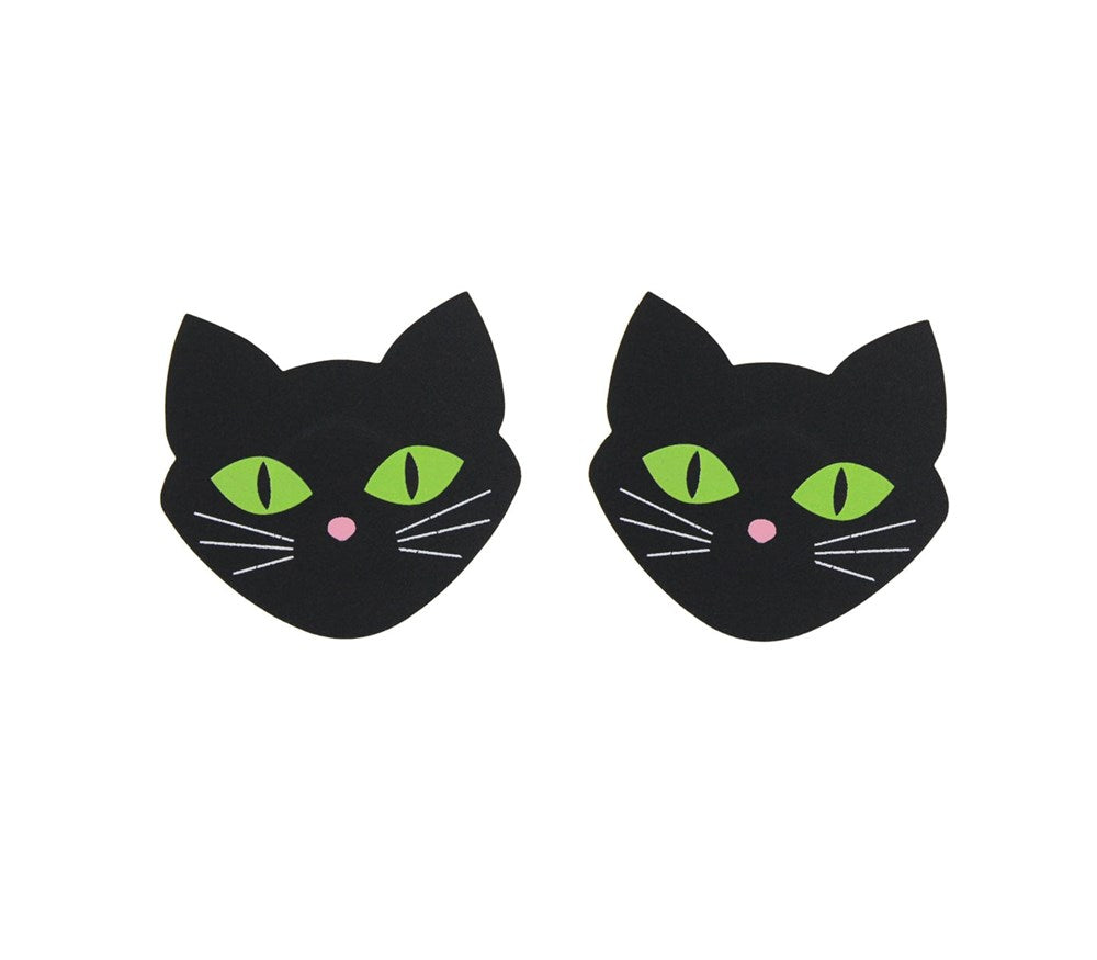 Love In Leather Cat Shape Womens Nipple Pasties Adhesive Coverage - Default Title - Breast and Nipple Toys