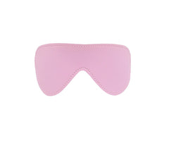 Berlin Baby Faux Leather Blindfold with Faux Fur Lining - Pink - Masks And Blindfolds