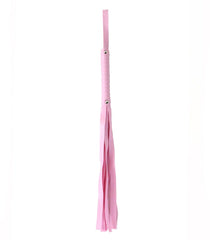 Berlin Baby Basic PU Leather Bondage Flogger - Pink - Whips And Crops