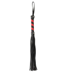 Berlin Baby Bladk and Red Striped BDSM Flogger - Default Title - Whips And Crops