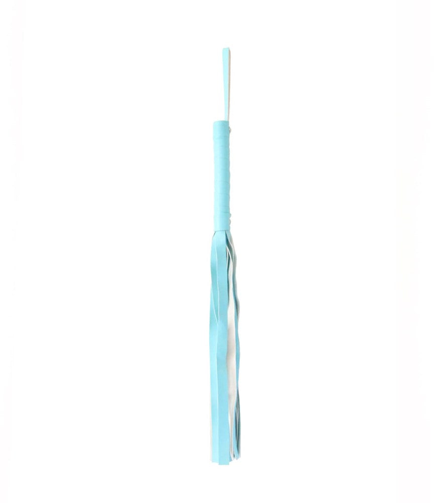 Berlin Baby Turquoise Blue Faux Leather Flogger - Default Title - Whips And Crops