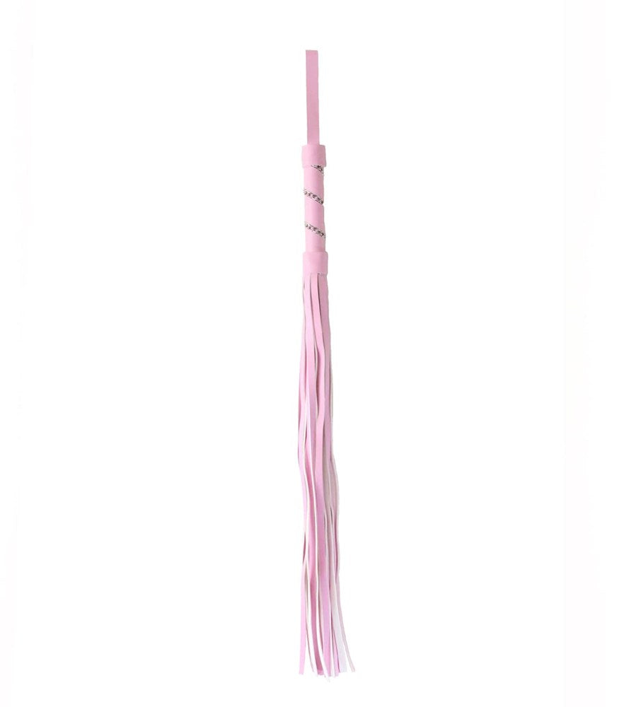 Berlin Baby Chain Handle BDSM Play Flogger - Pink - Whips And Crops
