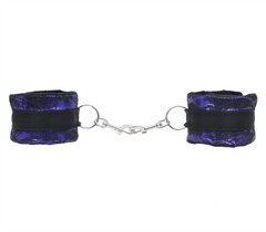Berlin Baby Satin and Lace Bondage Wrist Cuffs - - Cuffs And Restraints