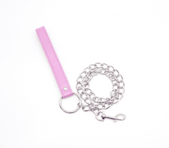 Berlin Baby Pink Handle BDSM Chain Leads - Default Title - Collars and Leads