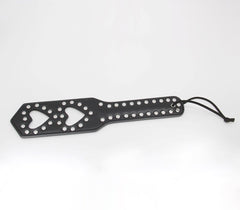 Berlin Baby Silver Studded Detail Heart Paddle - - Paddles And Slappers