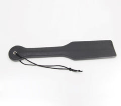 Berlin Baby Plain Black Faux Leather Paddle - - Paddles And Slappers