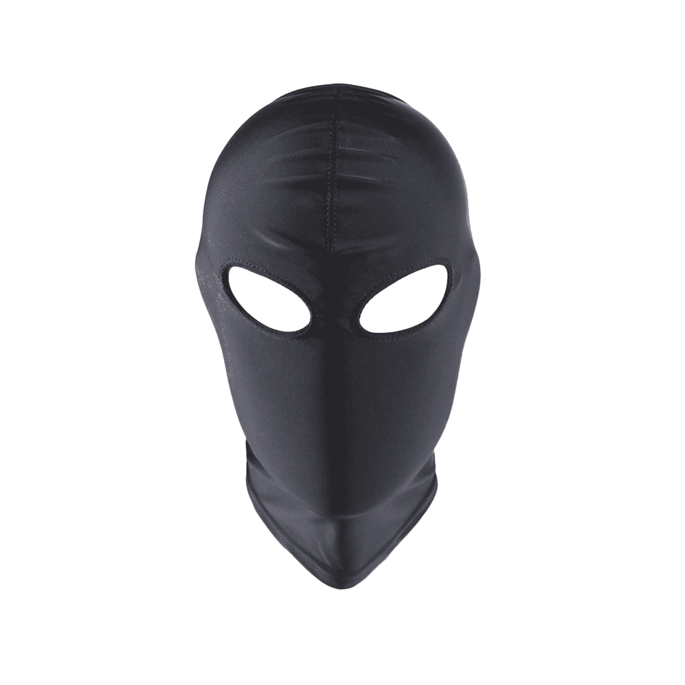 Love In Leather Closed Mouth Design BDSM Hood Open Eye Spandex Restraint - Default Title - Bondage Hoods