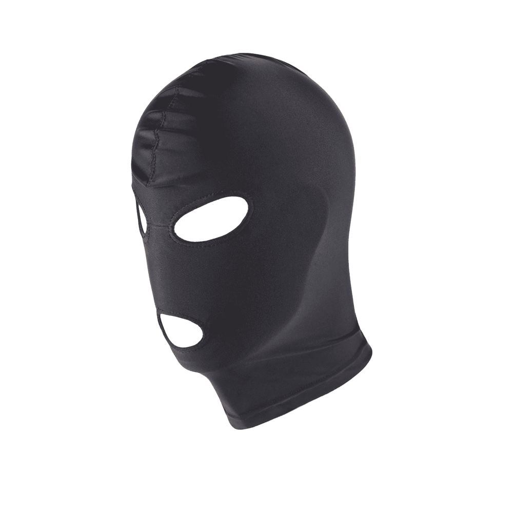 Love In Leather Open Eye & Mouth Design Hood for Sensory Play and Identity - - Bondage Hoods