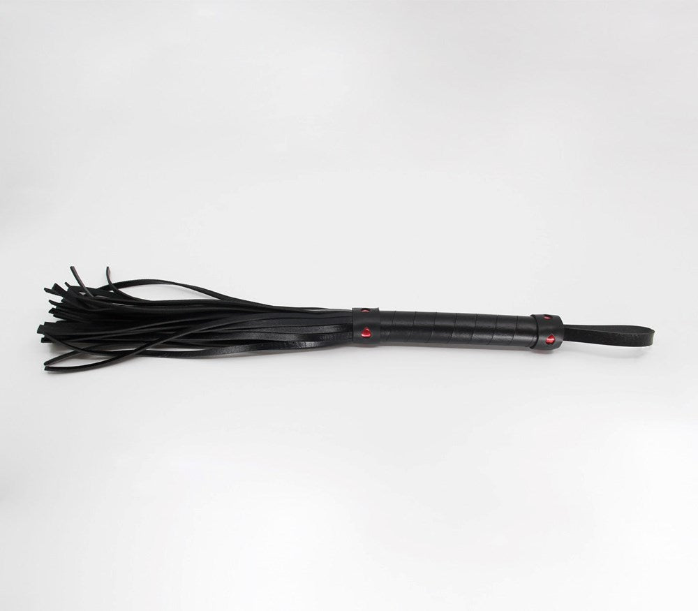 Berlin Baby Faux Leather Flogger With Heart Design - - Whips And Crops