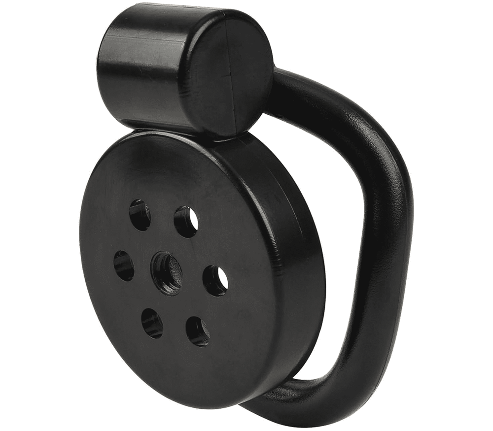 Love In Leather Flat Male Chastity Device Black Revolutionary Flat Profile - - Male Chastity