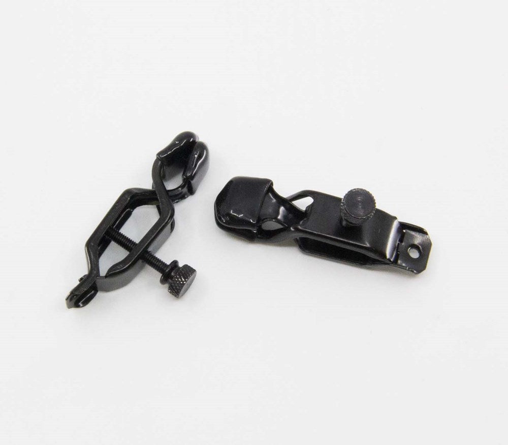 Love In Leather Bullnose Sexy Nipple Clamps with Precision Control - - Nipple and Clit Clamps
