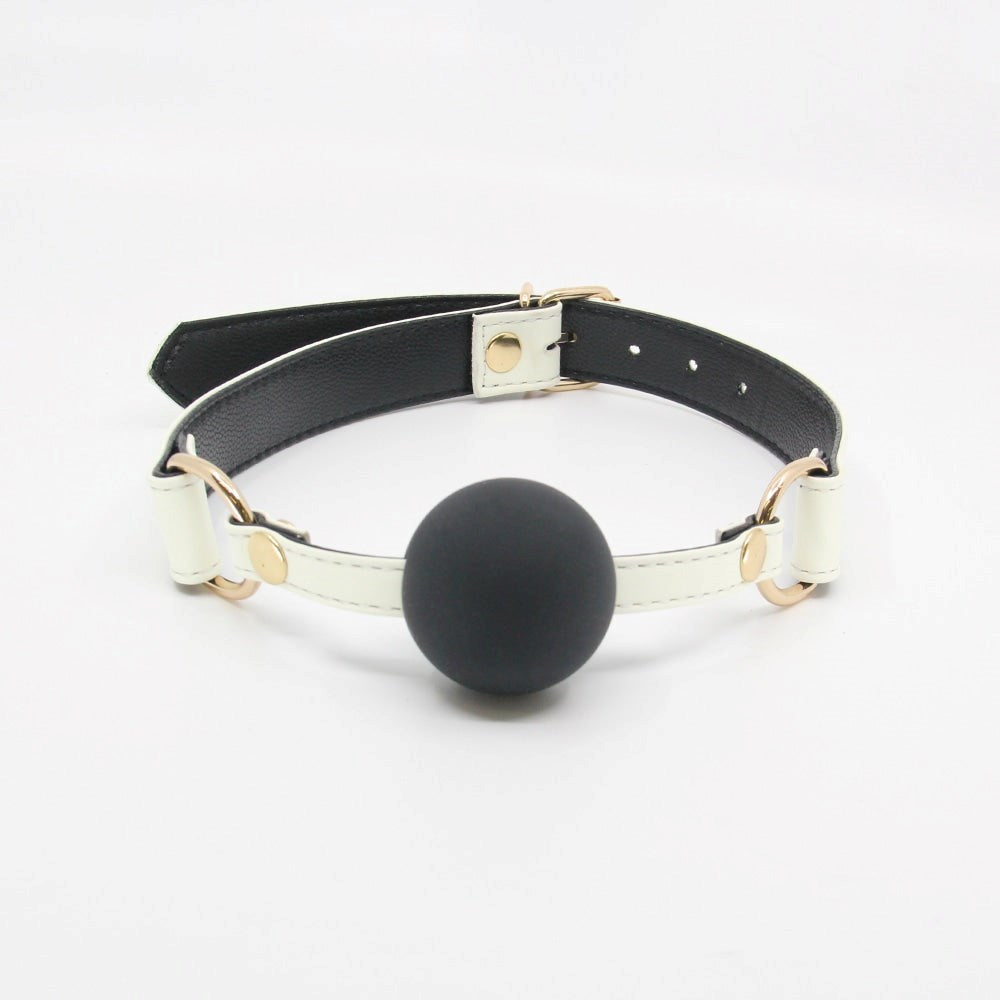 Love In Leather Glow in the Dark Gag With Ball - Default Title - Bondage Gags and Bits