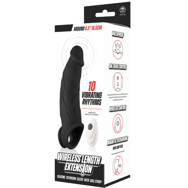 NANMA Corporation Excellent Power Wireless Length Penis Extension and Vibrator - - Penis Sleeves and Extenders