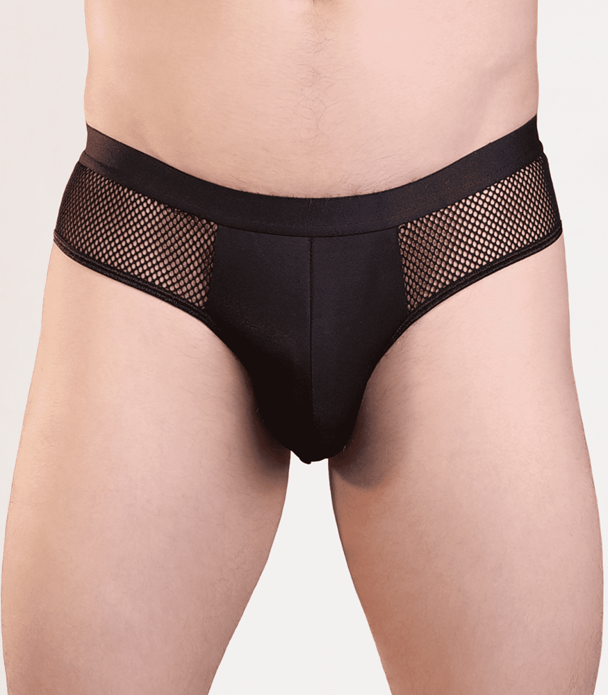 Love In Leather Mens Mesh Bumless Sexy Underwear Breathable Support - - Jocks and G-Strings