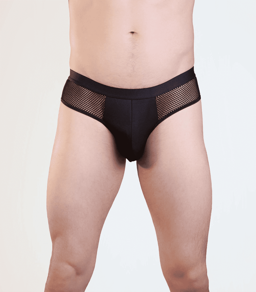 Love In Leather Mens Mesh Bumless Sexy Underwear Breathable Support - S M - Jocks and G-Strings