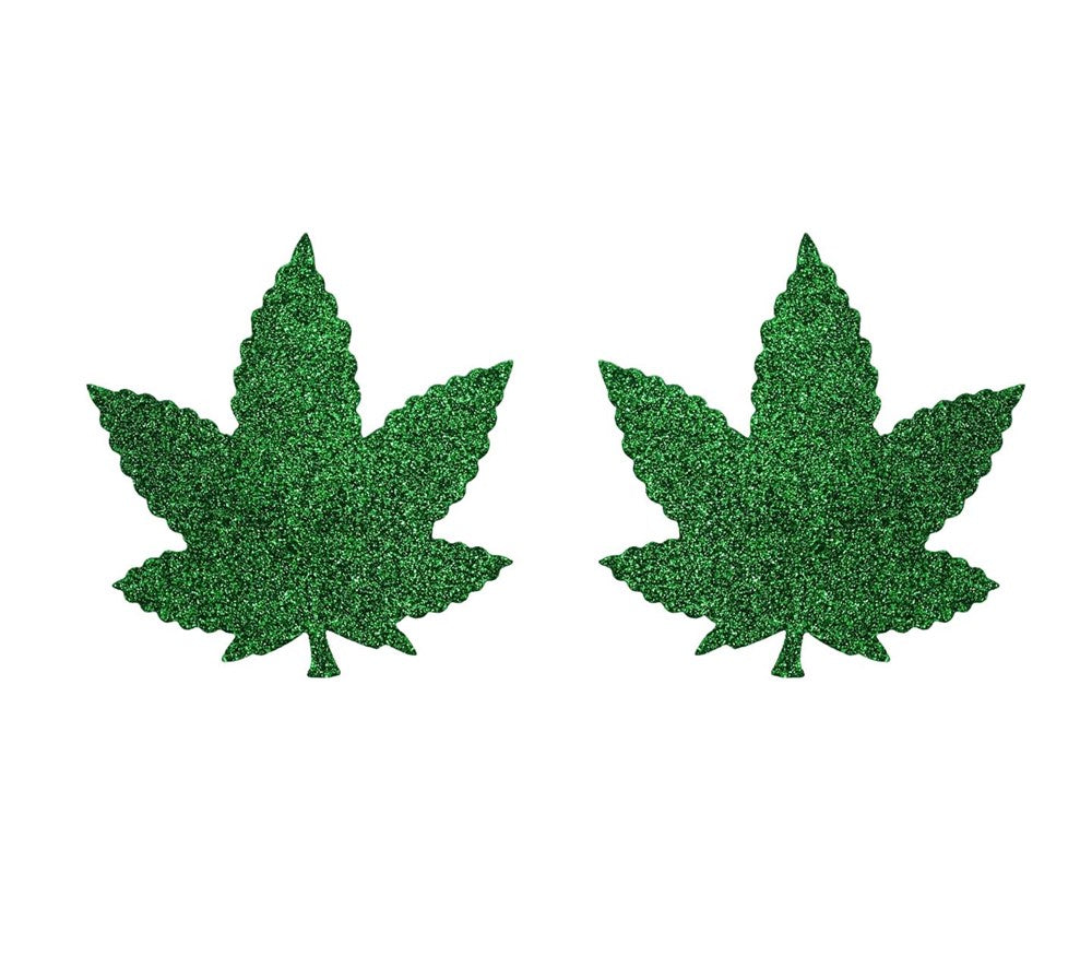 Love In Leather Maple Leaf Womens Nipple Pasties - Default Title - Breast and Nipple Toys